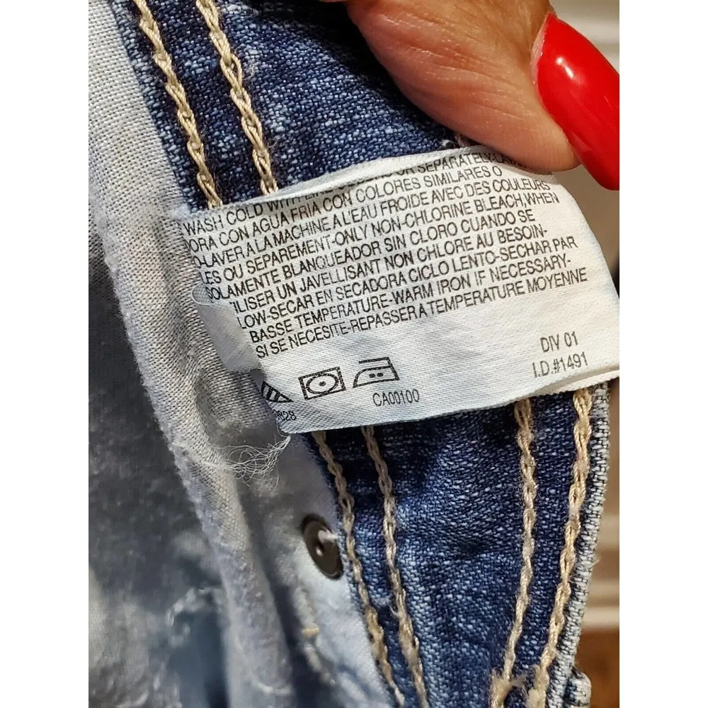 Gloria Vanderbilt Women Blue Denim Cotton Mid Rise Skinny Legs Jeans Pant 8 Long - Image 10