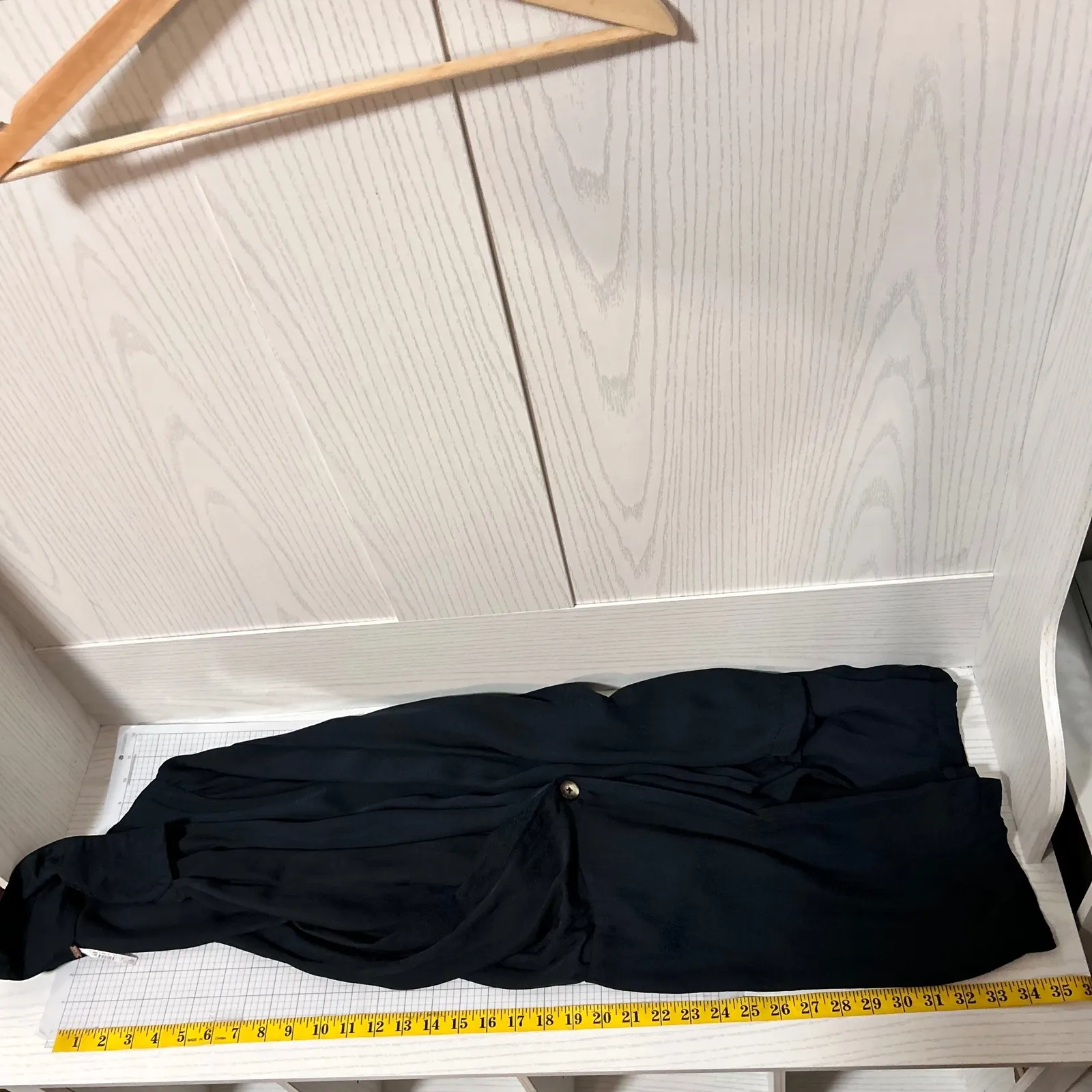 Free People Blue Charcoal Collar Snake Double Button Flare Coquette Mob Dress L - Image 7