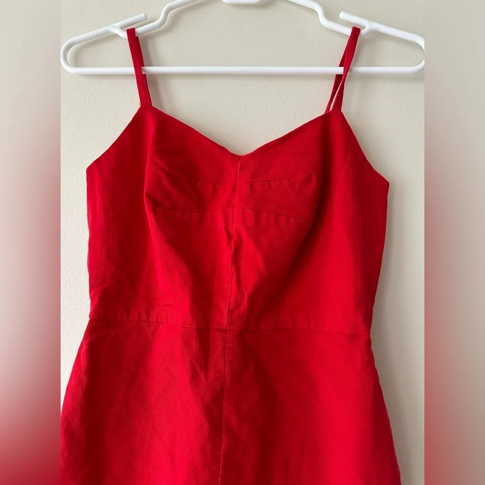 BANANA REPUBLIC Red Bi-Stretch Cami Sheath Cocktail Body con Dress Size 0 - Image 3