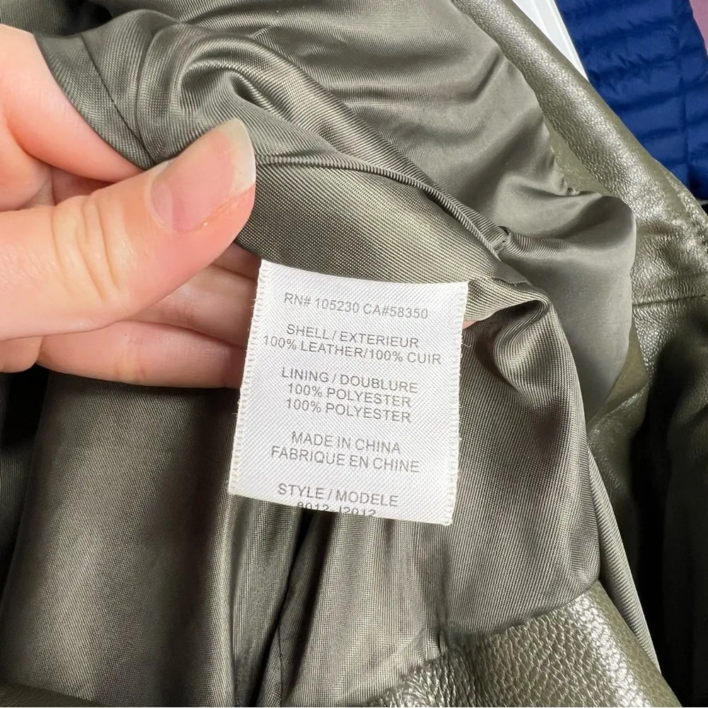 Joie Forest Green Leolani Leather Moto Jacket - Image 10