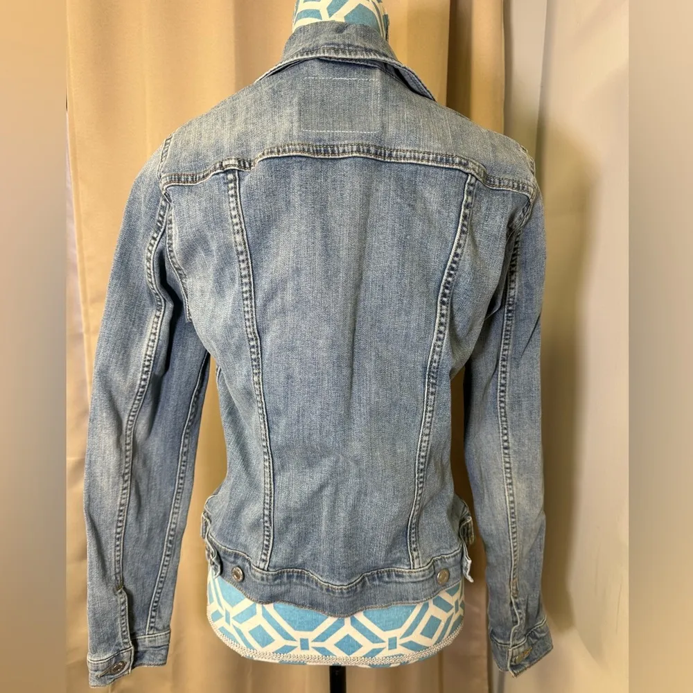 Levi's Women’s Blue Jean Denim  Jacket Size L - Image 2
