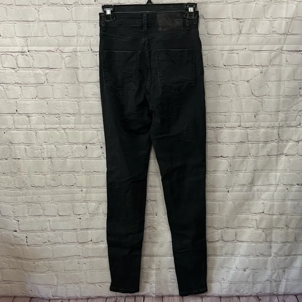 ZARA  Ultra High Rise Black Denim - Image 4