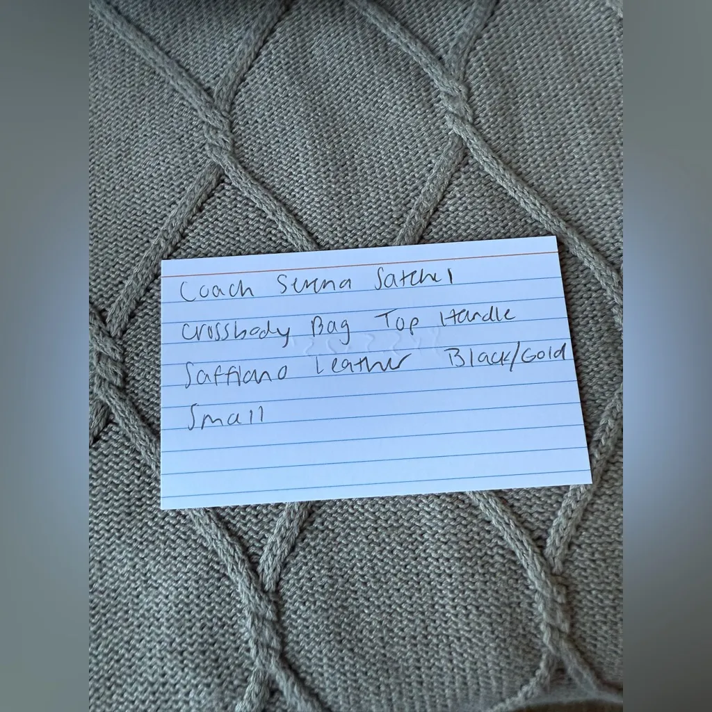 Coach Serena Satchel Crossbody Bag Top Handle Saffiano Leather Black 1589 Small - Image 15