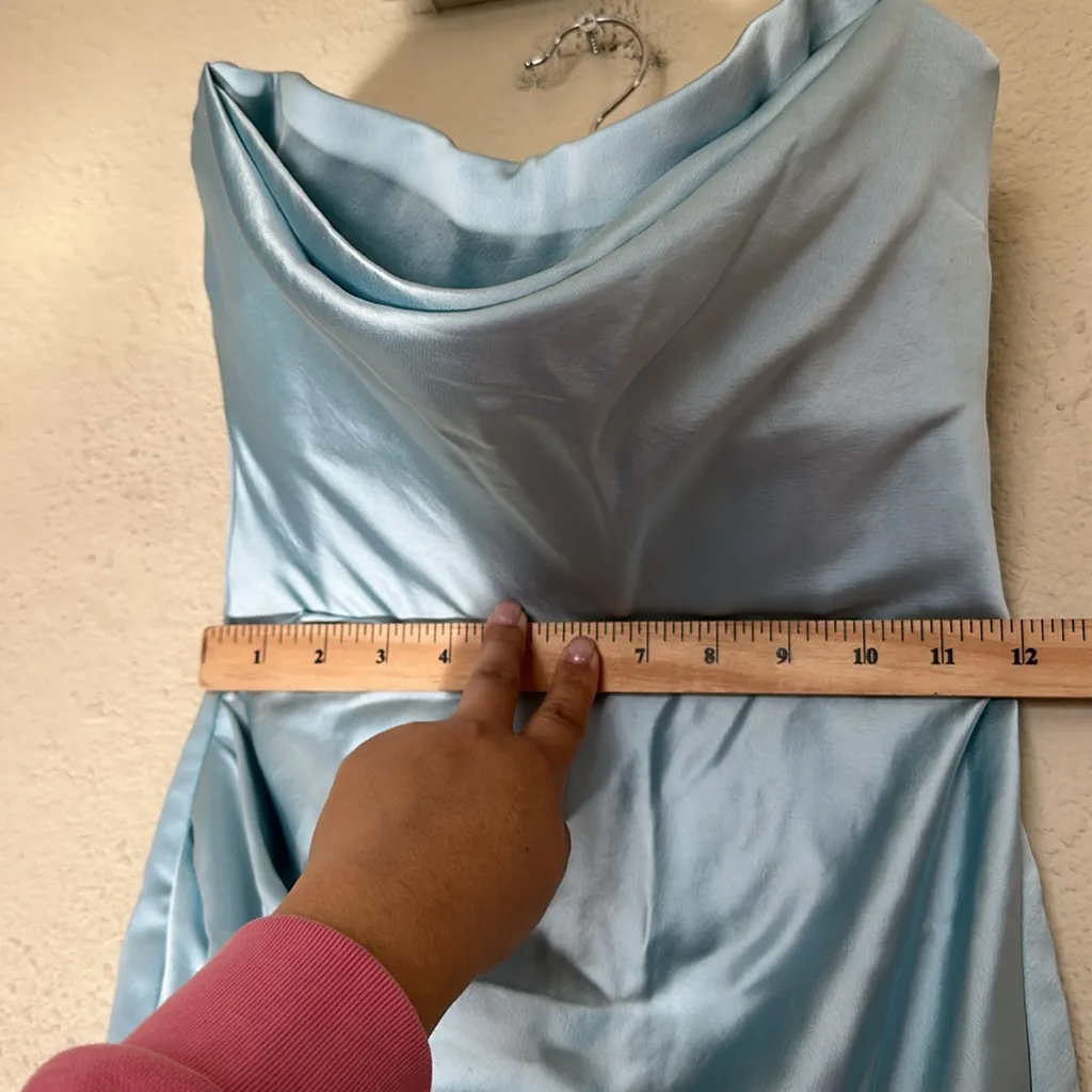 House of CB ‘Odelle’ Ocean Blue Strapless Mini Dress NWOT size‎ S regular length - Image 9