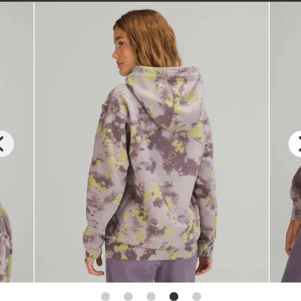 Lululemon All Yours Hoodie Orbital Tie Dye Mauve Grey Multi Size 10 - Image 4