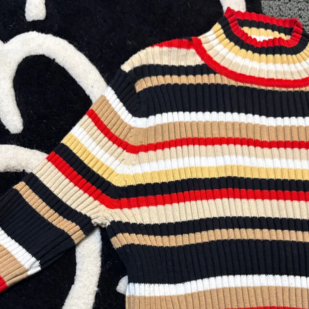 Pierre Cardin Multicolor Striped Turtleneck Sweater - Image 4