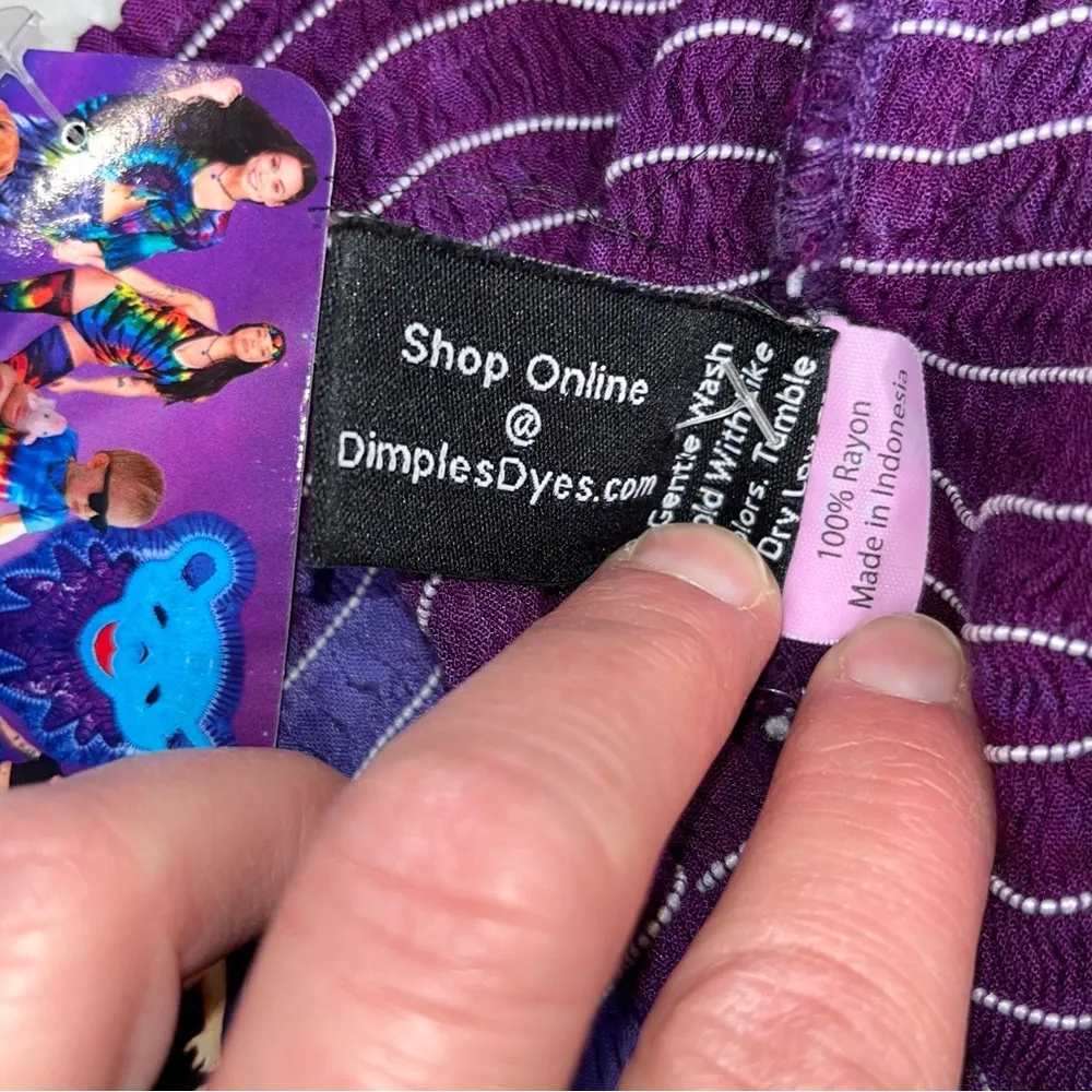 NEW Dimple Dyes Tie Dye Strapless Dress Size XS - Image 5