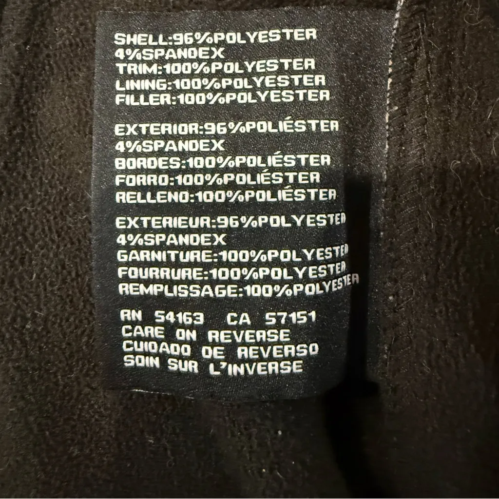 Guess Soft Shell Full Zip Stand Collar Ski Jacket Women’s Small Gray Moto Style - Image 8