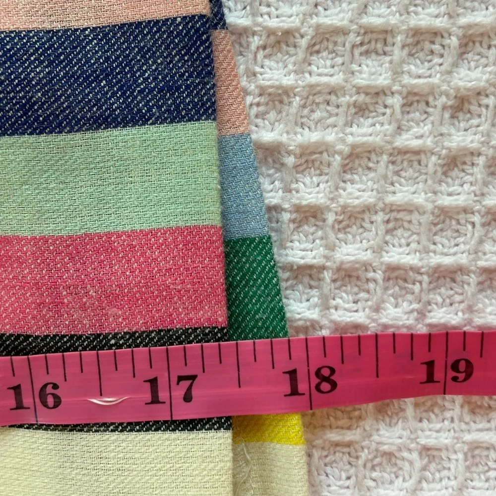 J. crew elastic waist linen dopamine dressing rainbow striped mini skirt size 6 - Image 7