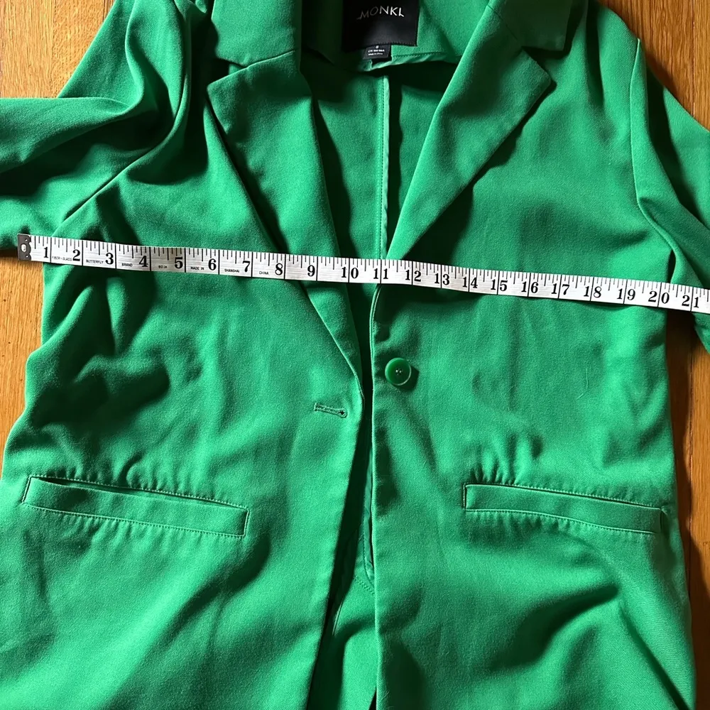 Monki  Kelly Green oversized blazer and skirt suit set, size S - Image 10