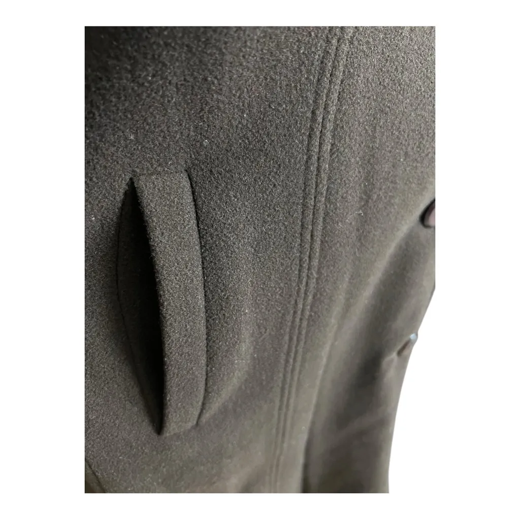 Vintage Elegant Brown Wool/Cashmere Coat With Luxurious Mahogany Mink Fur Collar Size 8 - Image 10