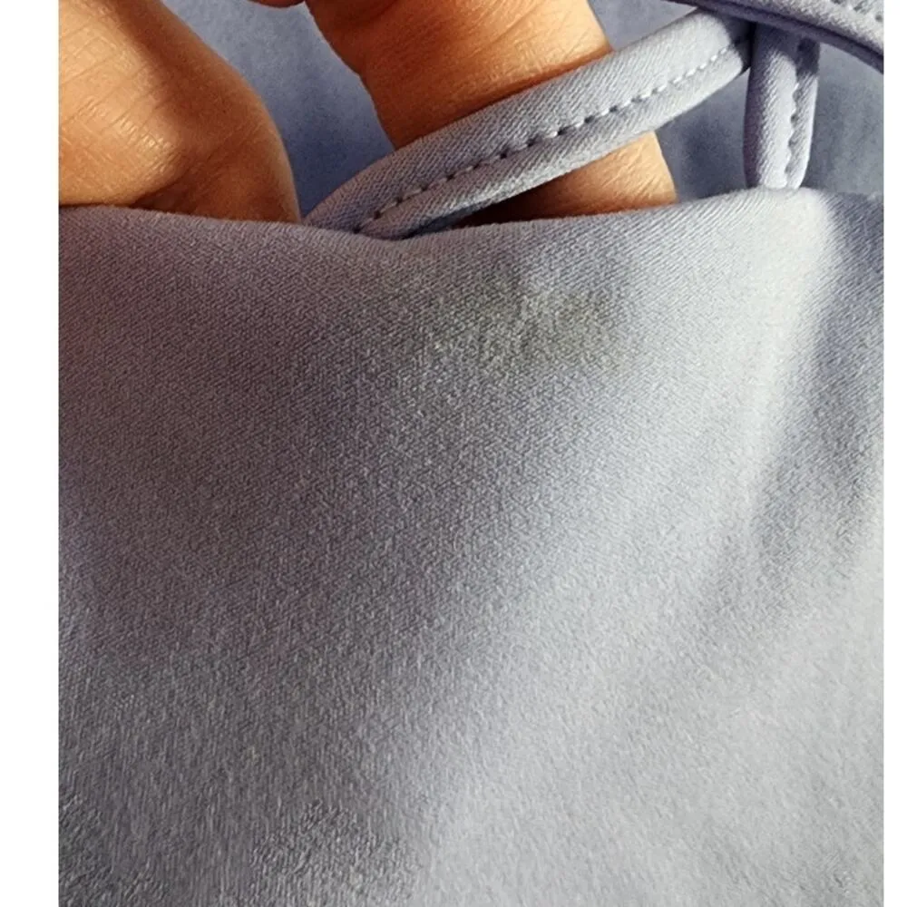 BuffBunny Collection Caged Up Botanical Strappy Sports Bra Blue XS - Image 5