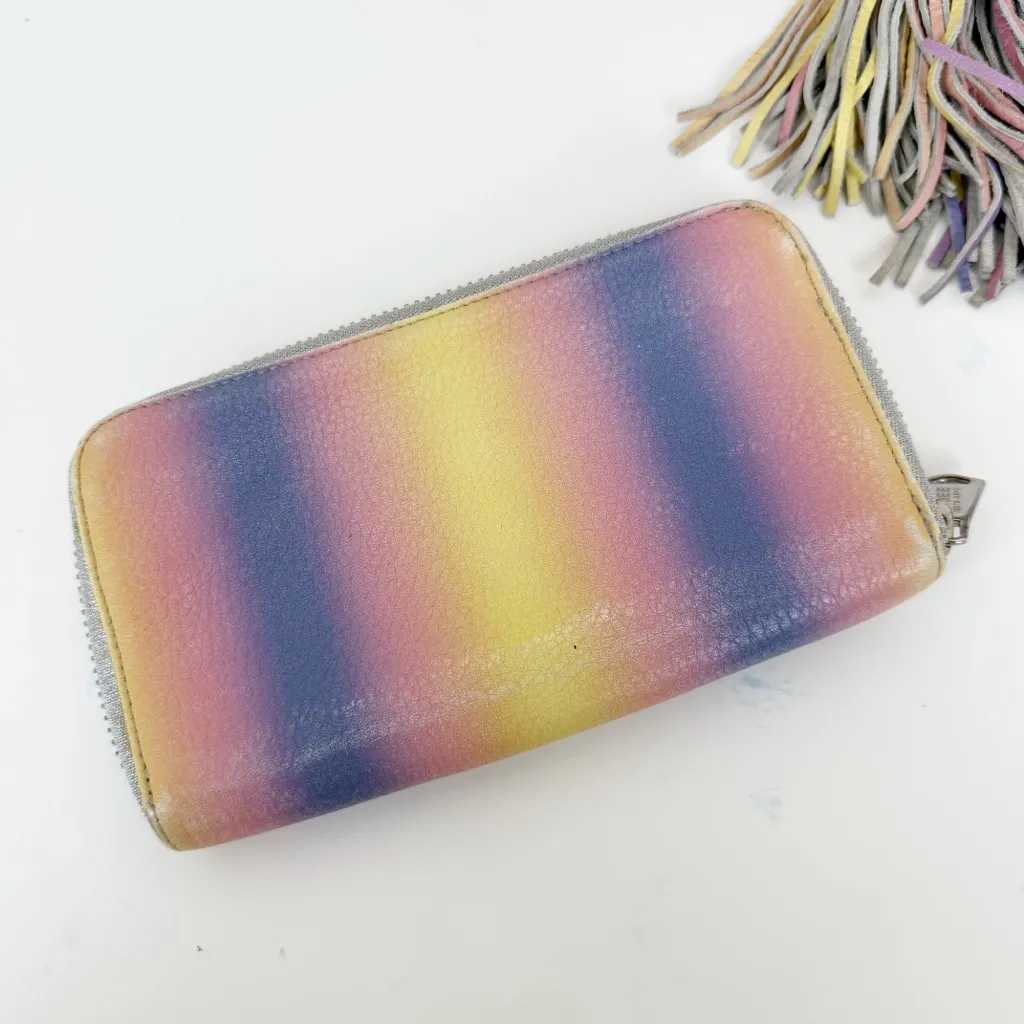 Aimee Kestenberg Venice Sunset Ombre Leather Backpack w/ Matching Wallet - Image 8