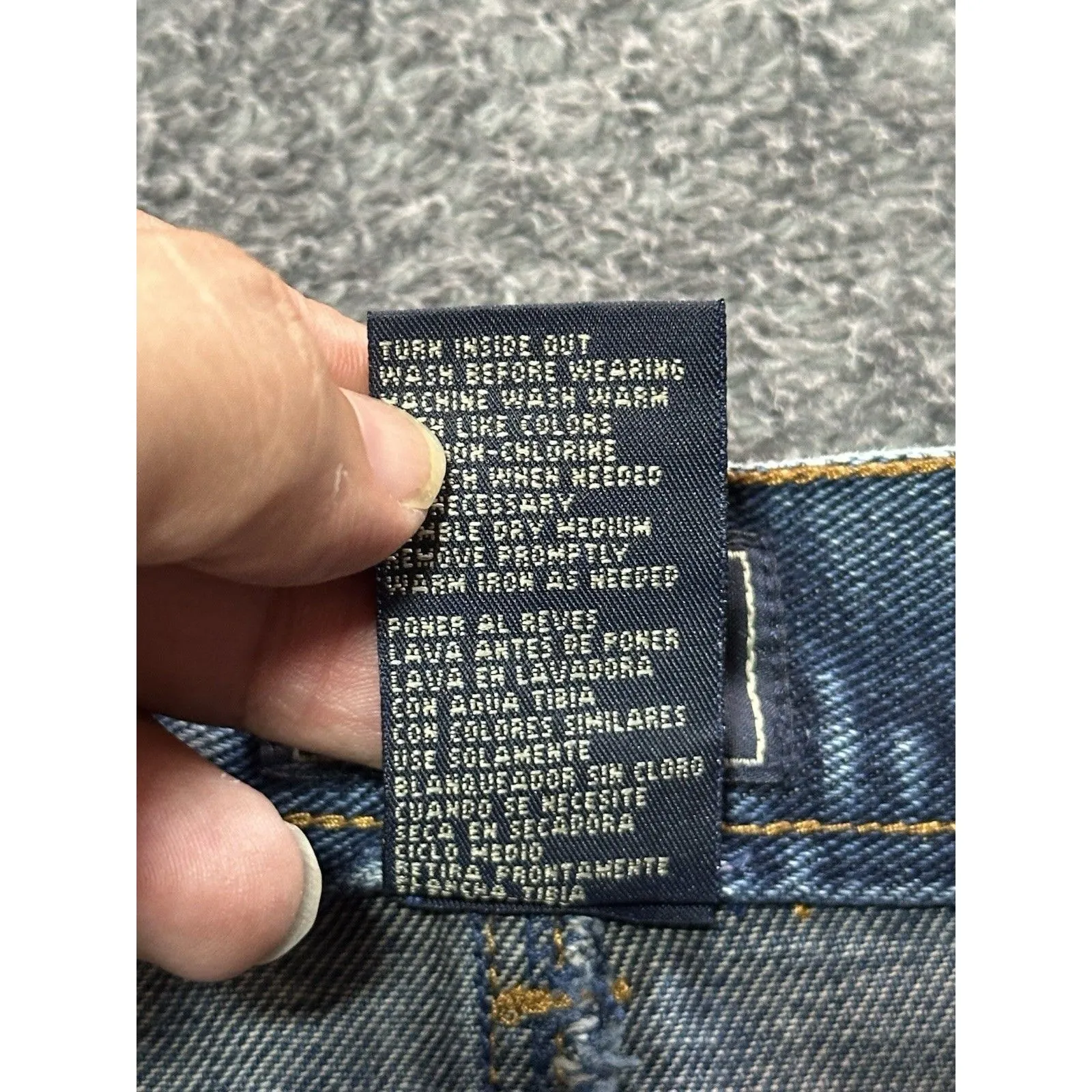 Route 66 Denim Mini Skirt with Raw Hem Size 8 - Image 8