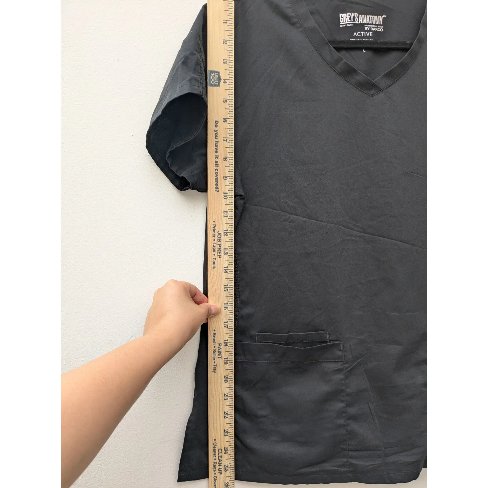 Greys Anatomy Professional Wear by Barco Uniforms ABC Black Scrub Studio Sz L Size L - Image 8