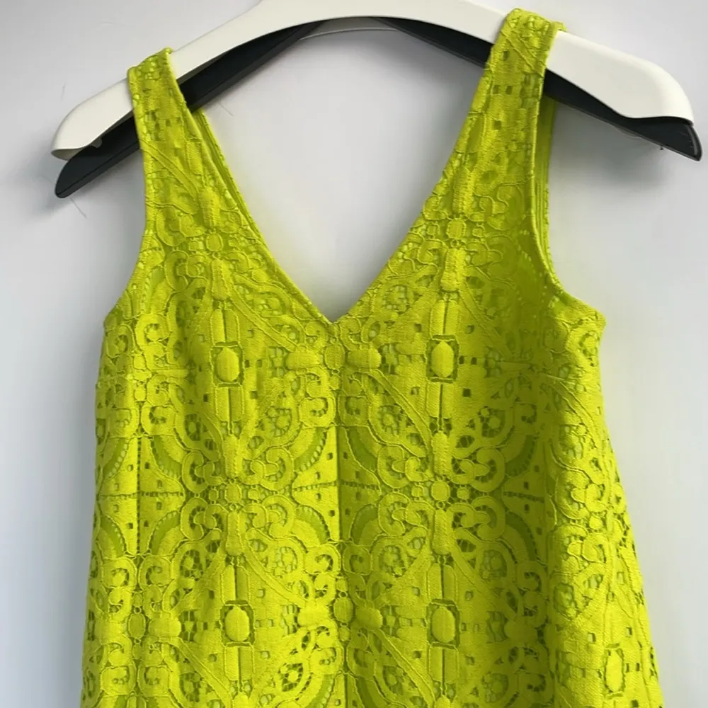 Lilly Pulitzer AnaMaria Lace Lime Ricky Sleeveless Mini Dress A-Line XXS - Image 8