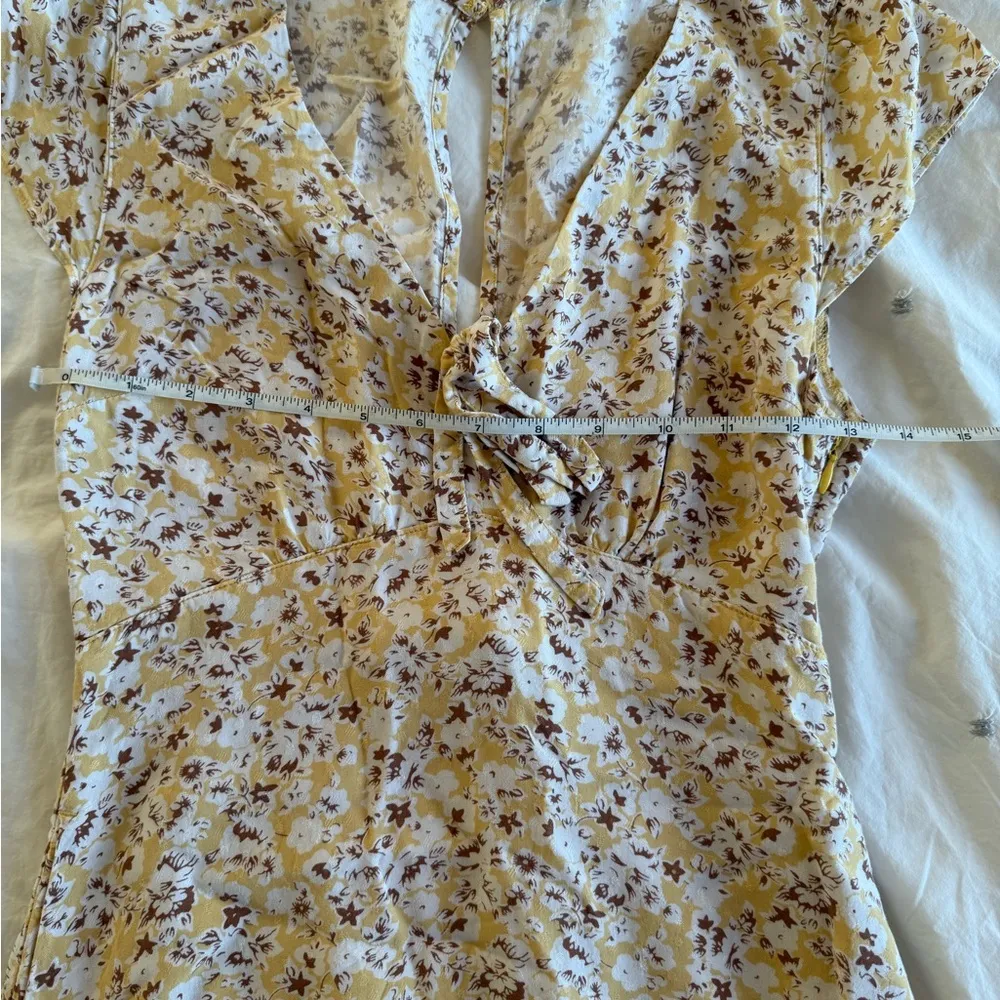 Abercrombie Yellow Floral Print Dress - Image 9