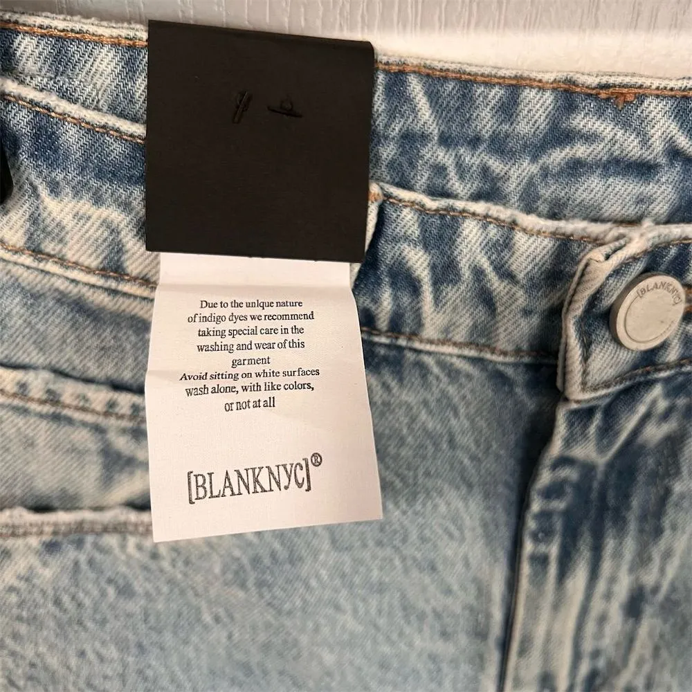 BLANKNYC Women's The Perry Mom Shorts Light Blue‎ Denim Size 25 NWT - Image 4