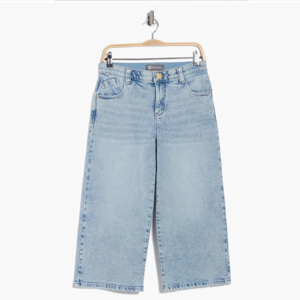 NWT Democracy Relaxed Crop Capri Jeans 12, LIGHT BLUE ARTISANAL - Image 3