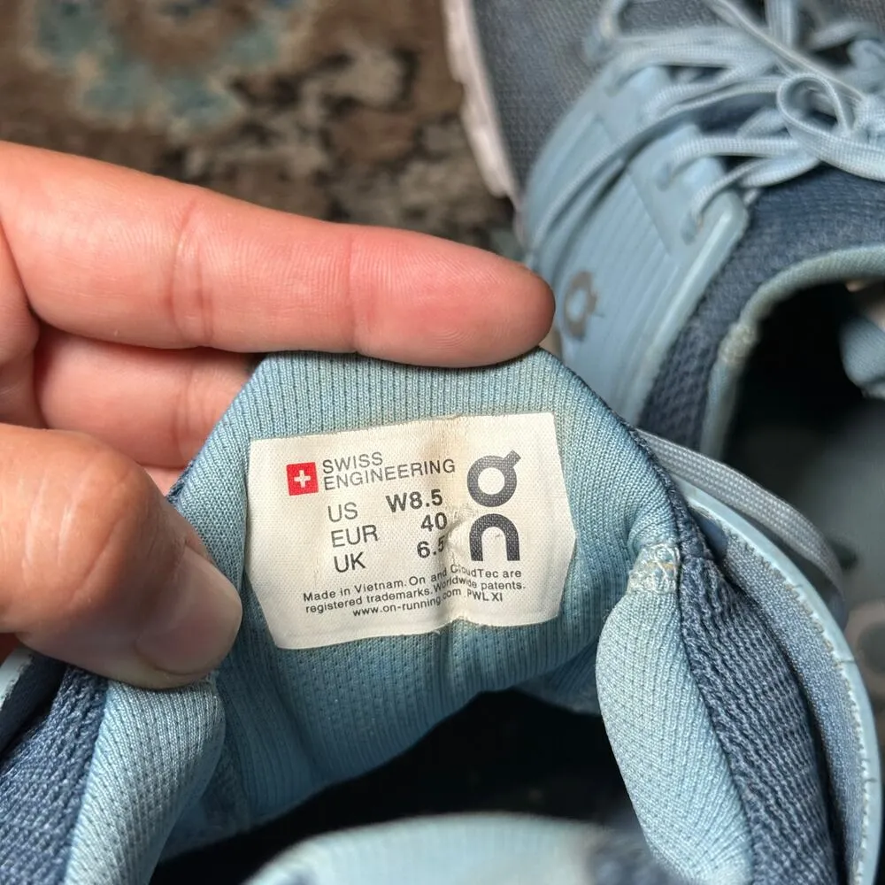 womens on cloudswift running shoe 8.5 Blue - Image 7