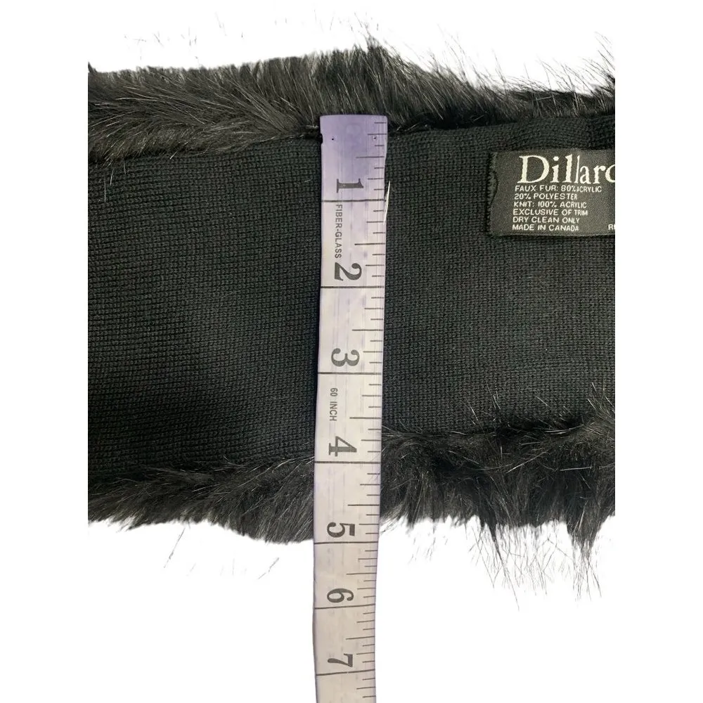 Dillard Women's Black Stole Wrap Scarf - Image 5