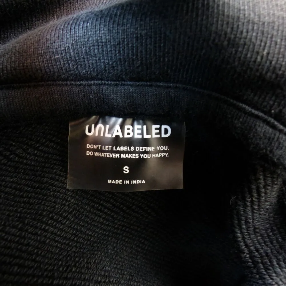 Unlabeled by Anna Petrosian Skull Drip Hoodie Womens S Black Relaxed Rock Punk - Image 10