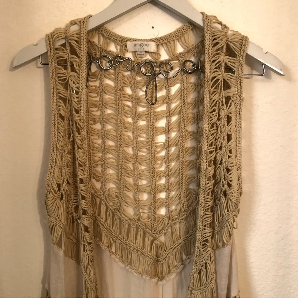 Umgee Crocheted Long Coverup S - Image 2