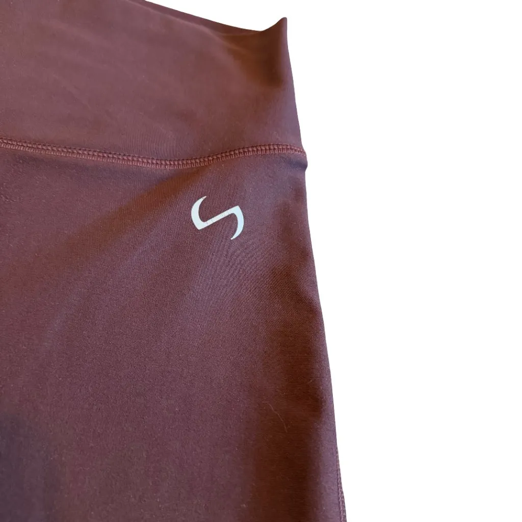 TLF Take Life Further Workout Shorts Athletic Stretch Gym Pilates Size Medium Red - Image 5