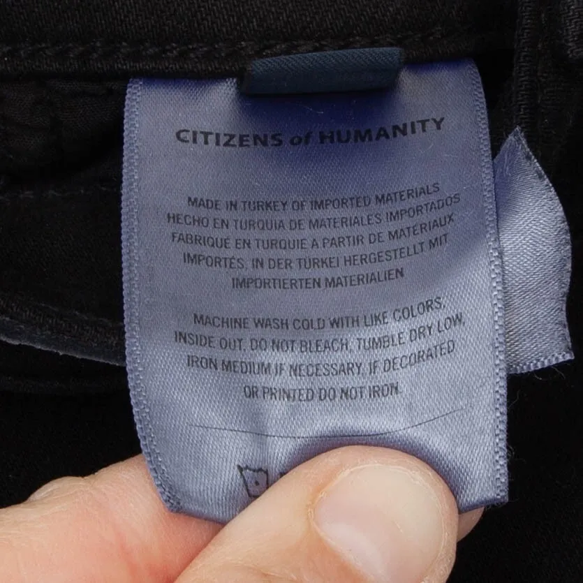 Citizens of Humanity Skyla Mid Rise Slim Cigarette Jeans Size 23 Black Casual - Image 8