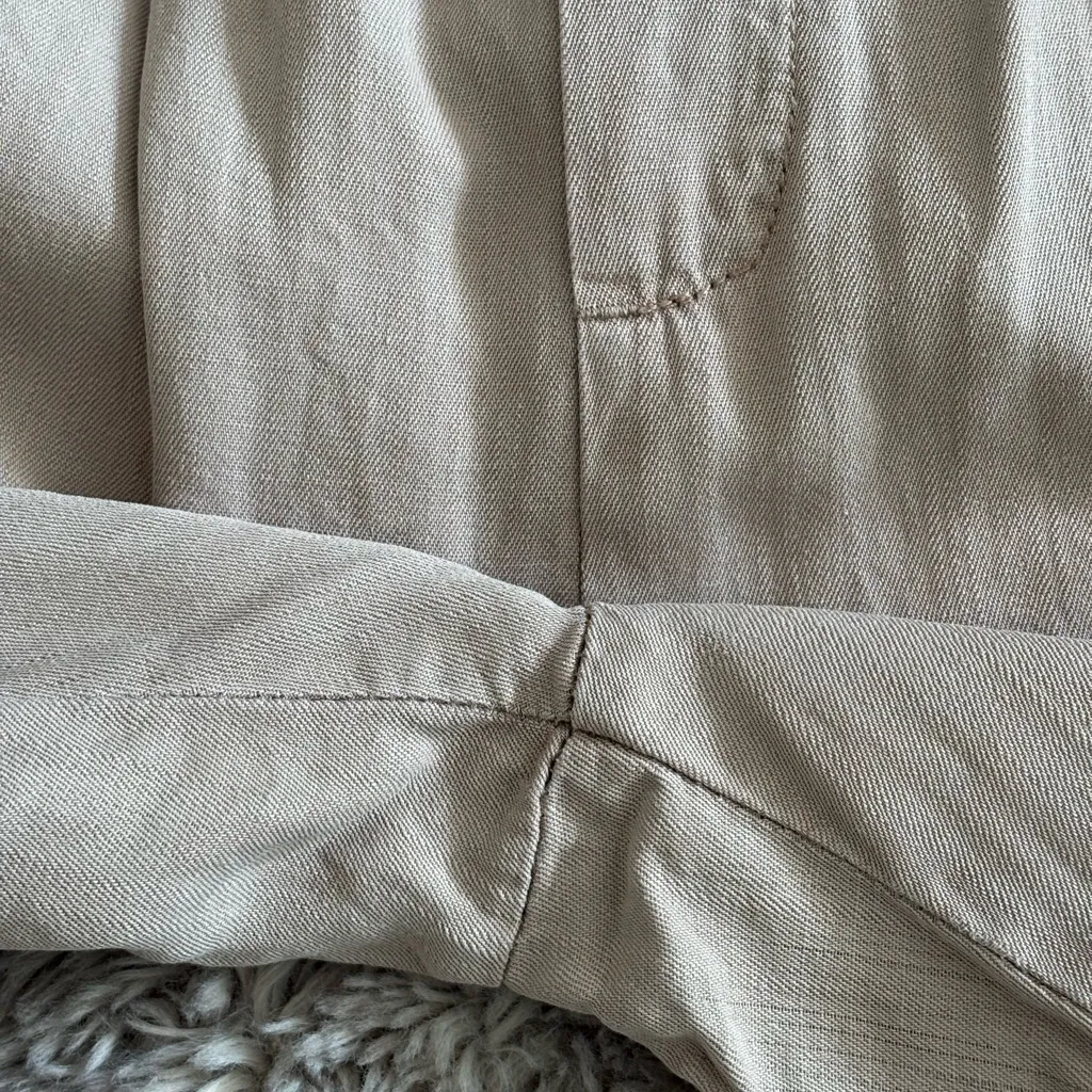 Carly Jean Los Angeles Cream and Tan Joggers - Image 8