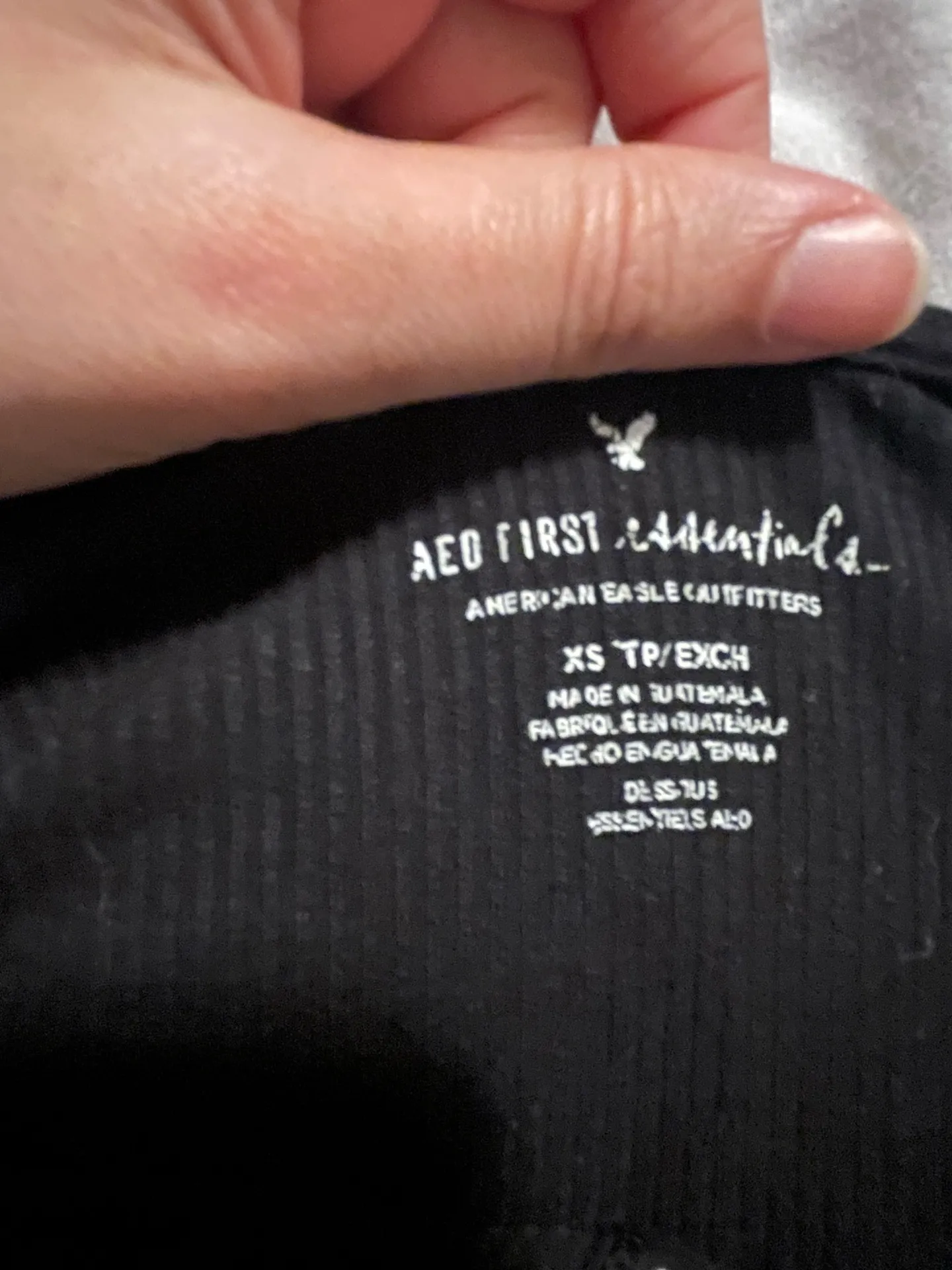 American Eagle Lace-Up Bodysuit Black - Image 2