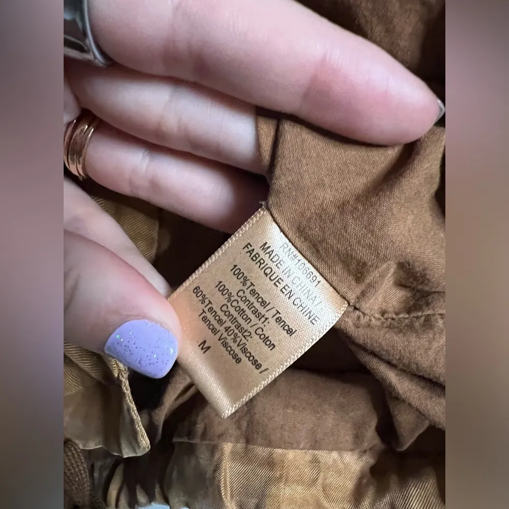 Young Fabulous & Broke YFB Clara Utility Bomber Jacket Tan Medium - Image 10