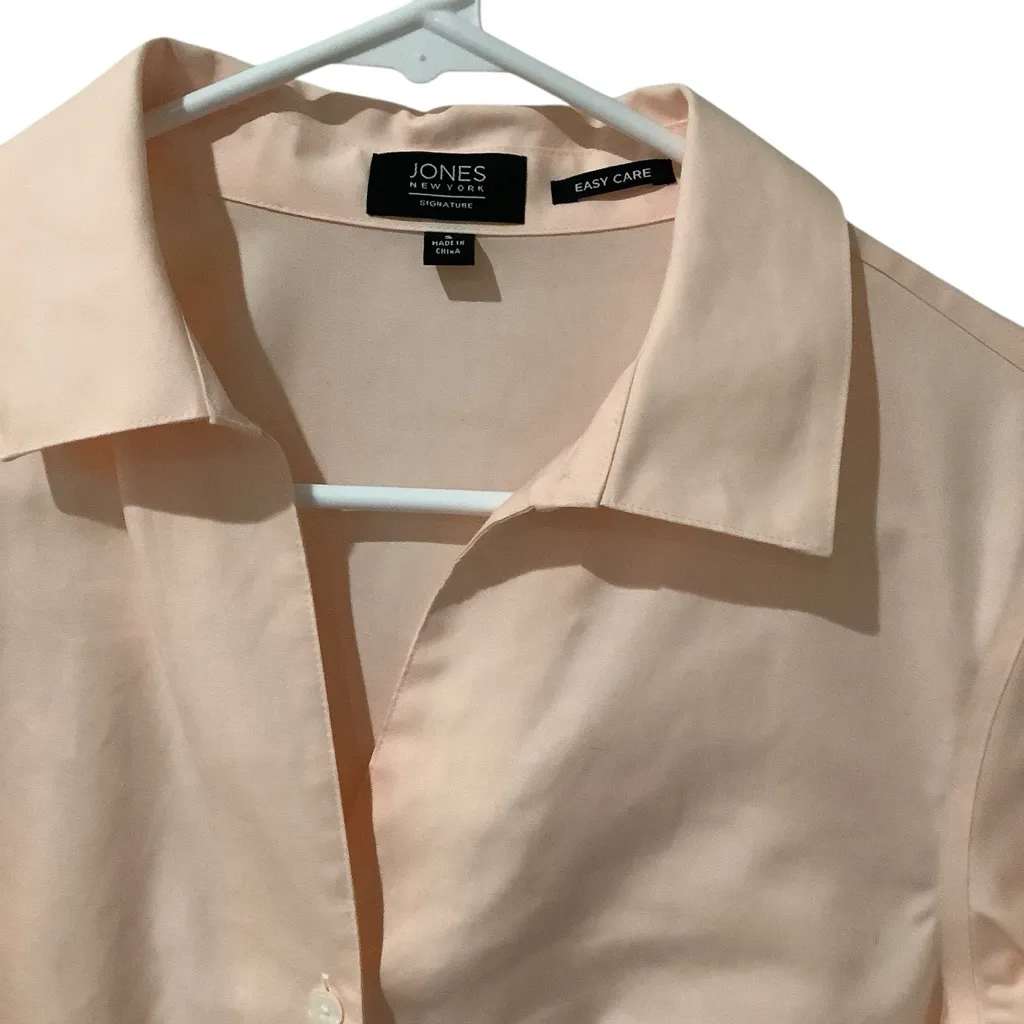 Jones New York Nordstrom Signature Simi Fitted Light Peach Blouse BRAND NEW - Image 9