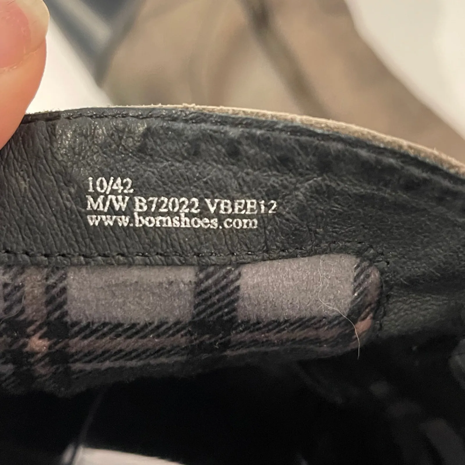 Born Women's Taupe Leather Buckle Zip‎ Knee High Heeled Boots Size 10 Brown - Image 7