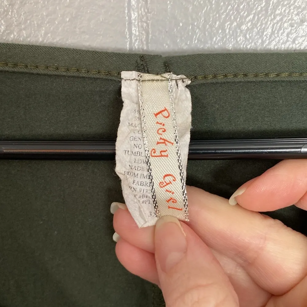 Picky Girl 3x Army Green top with tie - Image 4