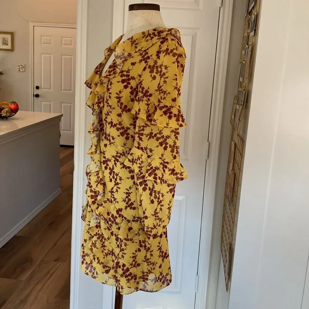 Amanda Uprichard floral ruffle mini dress - Image 9