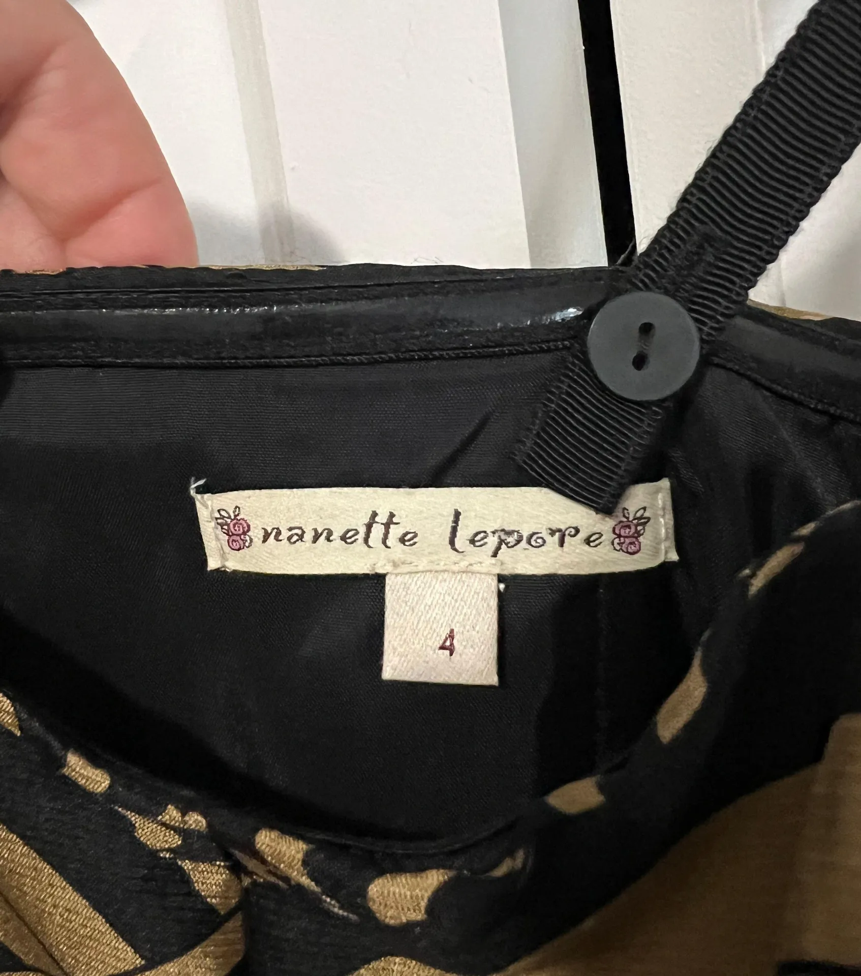 Indochine Black/Gold Designer Maxi Dress (Size 4) - Image 5