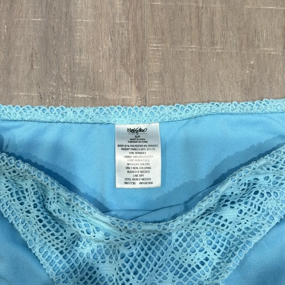 Mossimo Women's Light Blue Crotchet Full Coverage Swim Bikini Bottoms Sz S - Image 2