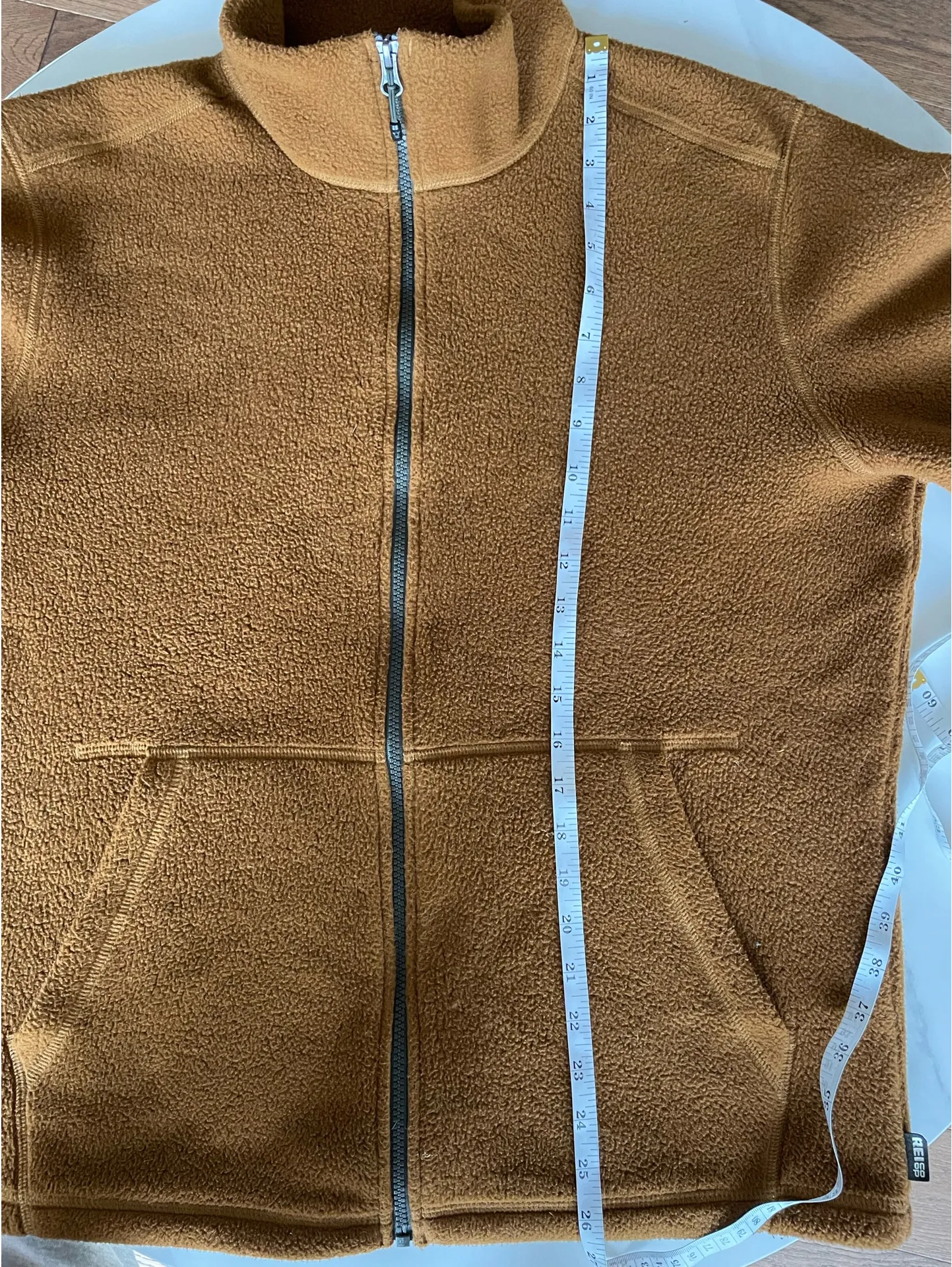 REI coop Women Fleece Full Zip Sweatershirt Size M Brown - Image 7