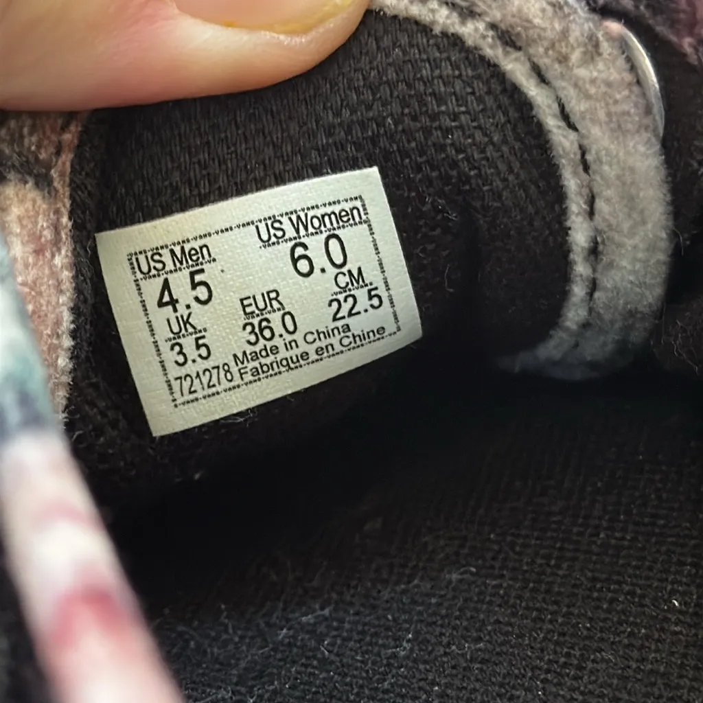 Vans Multicolor Floral Print Sneakers - Image 7