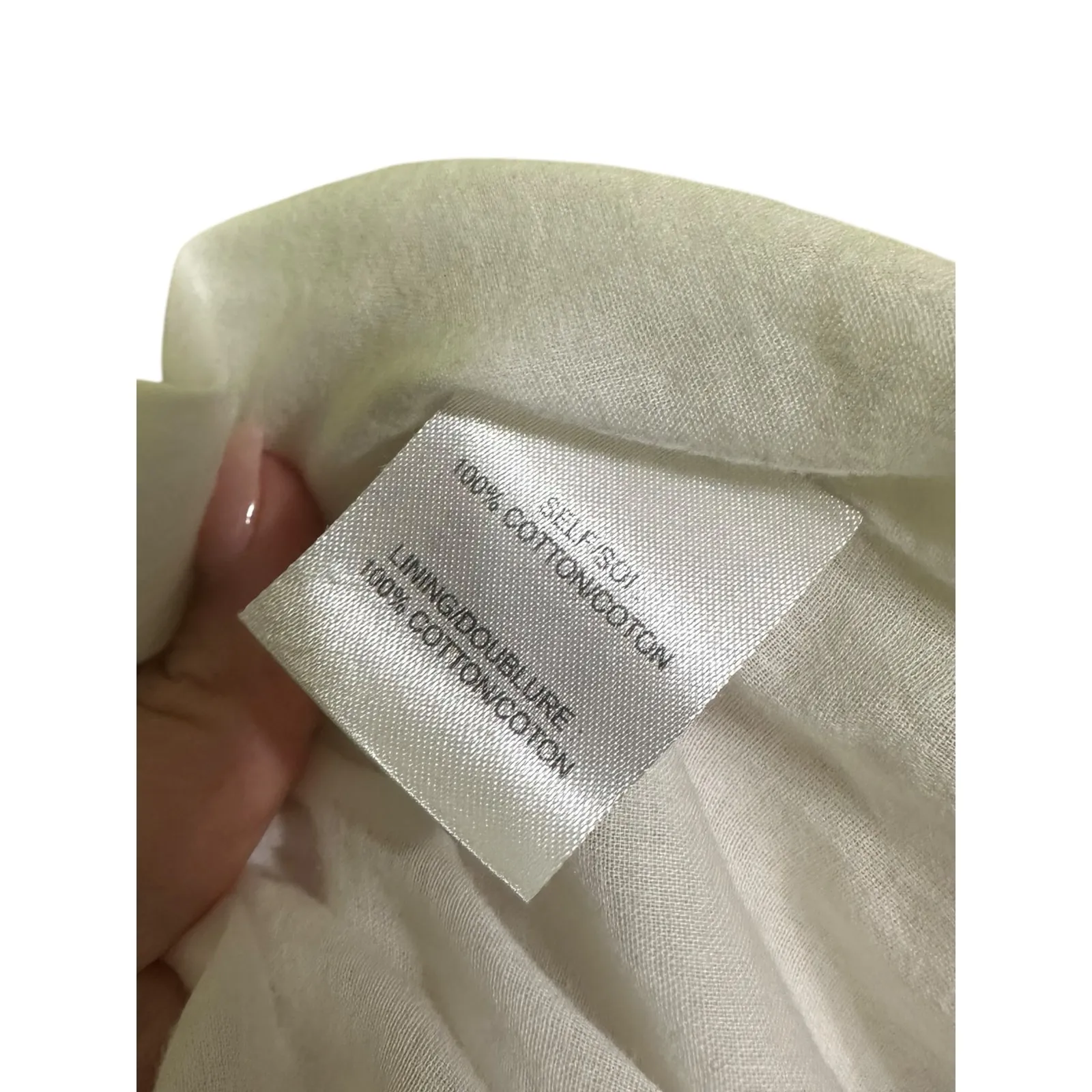 Tanya Taylor Aliciana short sleeve cotton eyelet shirtdress Yellow Lace  0 - Image 6