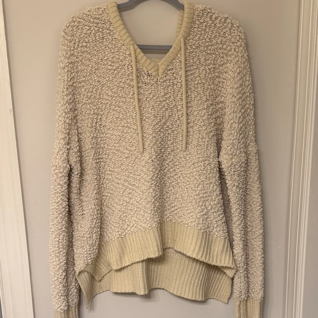 Textured Hoodie | POL | Cream | L - Image 3