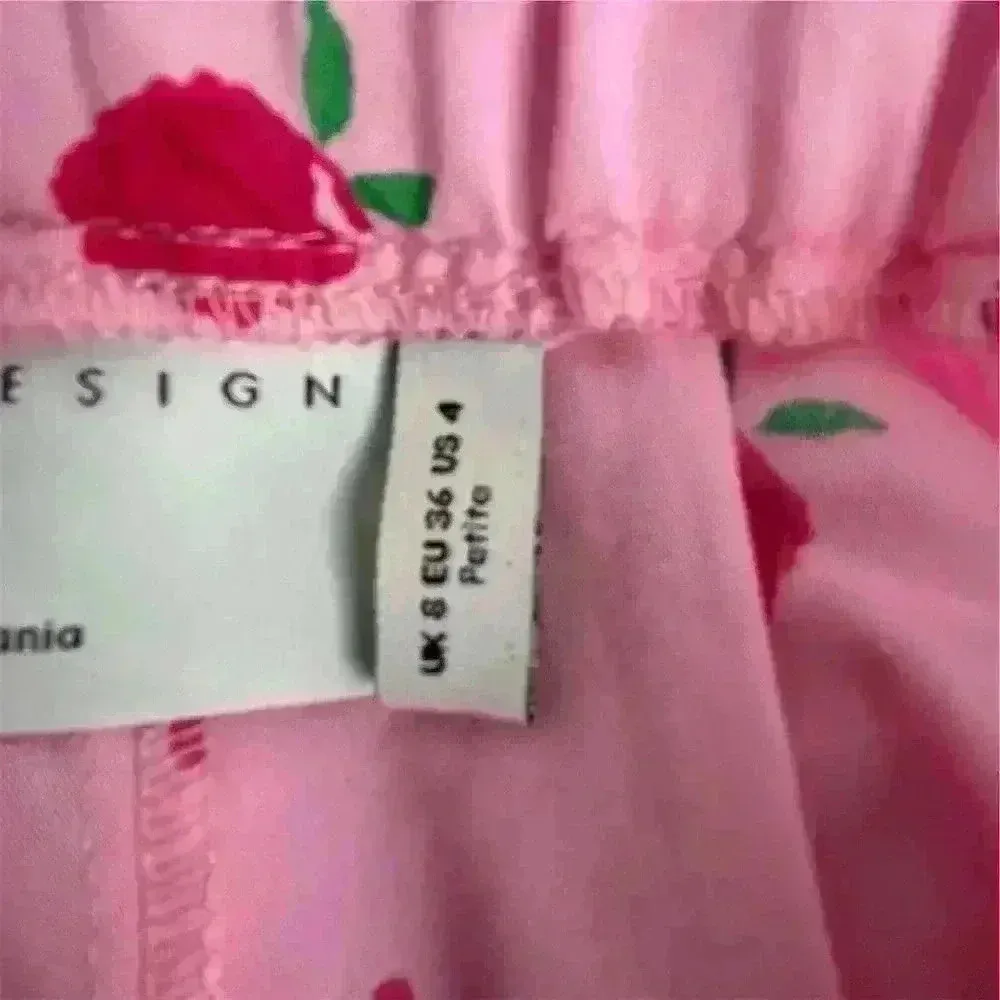 ASOS Design Women's Petites Size 4 Pink Floral Mini Skirt in strawberry - Image 7