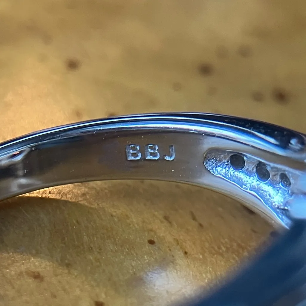 Natural Red Garnet Sterling Silver Cluster Ring Size 8 - Image 6