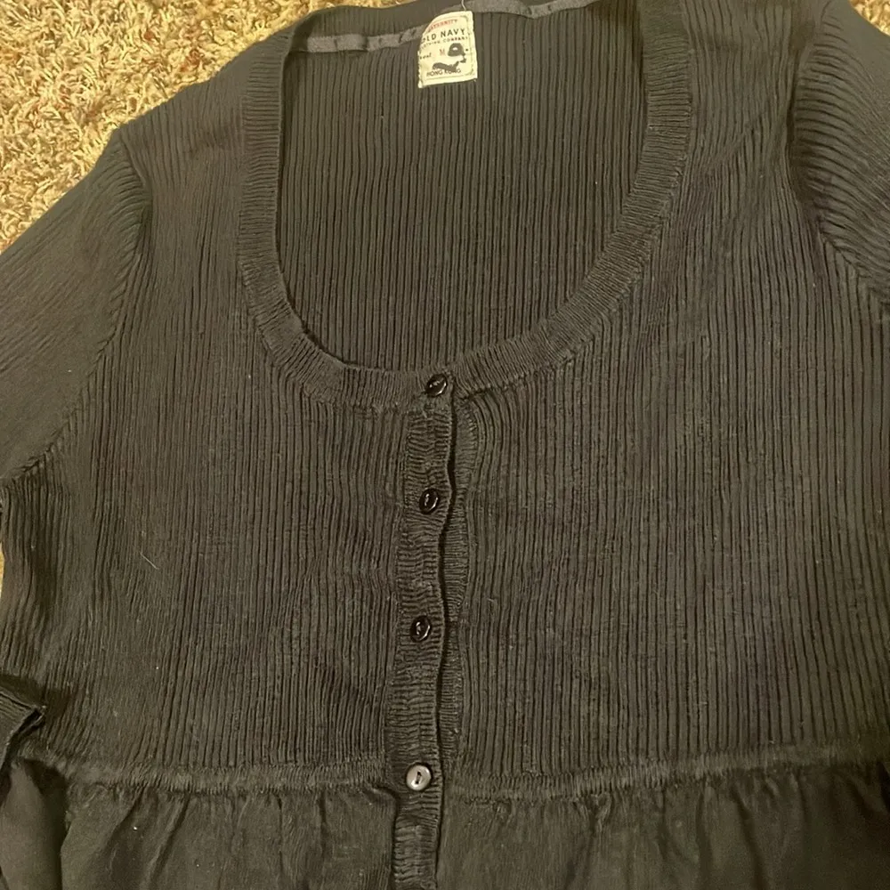 Old Navy maternity black scoop neck sweater size M - Image 3