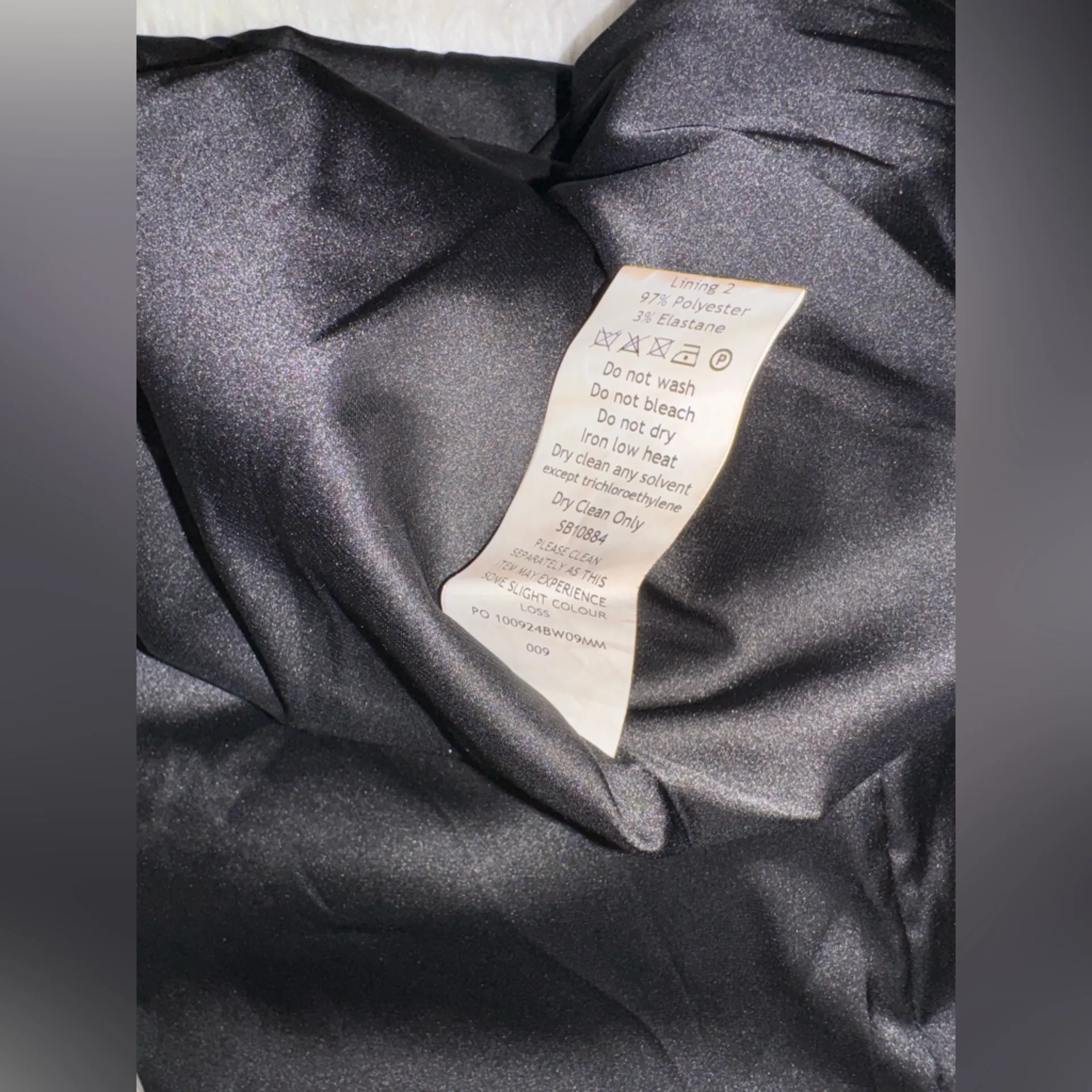 New HOUSE OF CB PERSEPHONE Black satin Strapless Dress Size S - Image 11