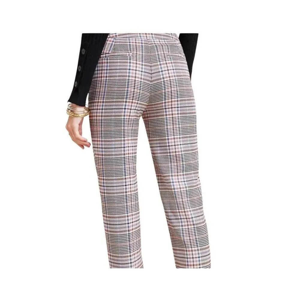 Anthropologie Malcolm plaid tapered trouser pant size  2 - Image 12