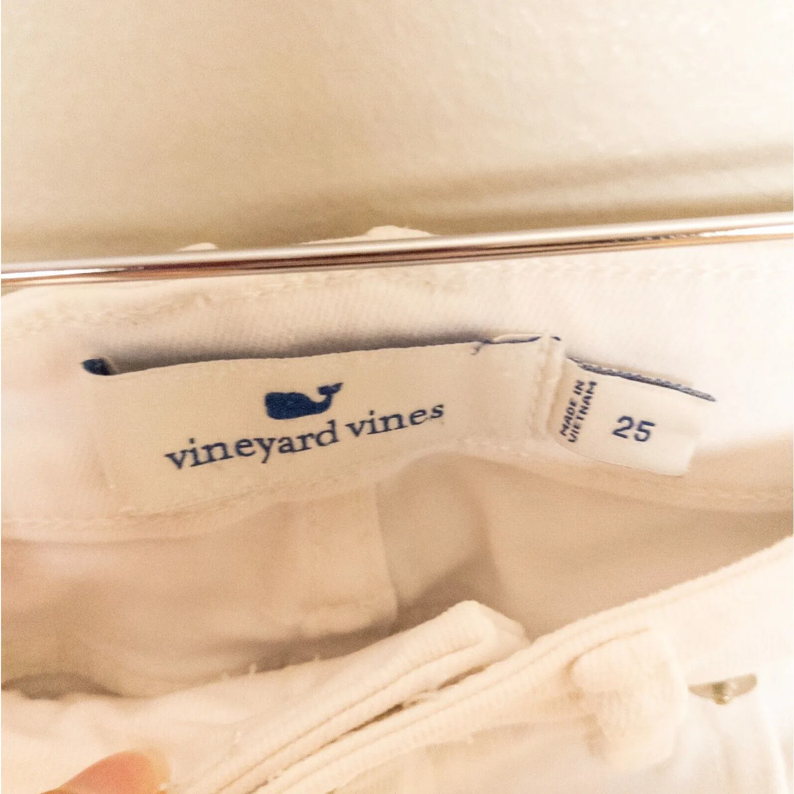 VINEYARD VINES White Jamie High Rise Skinny Jeans Stretch Women's 25 - Image 3