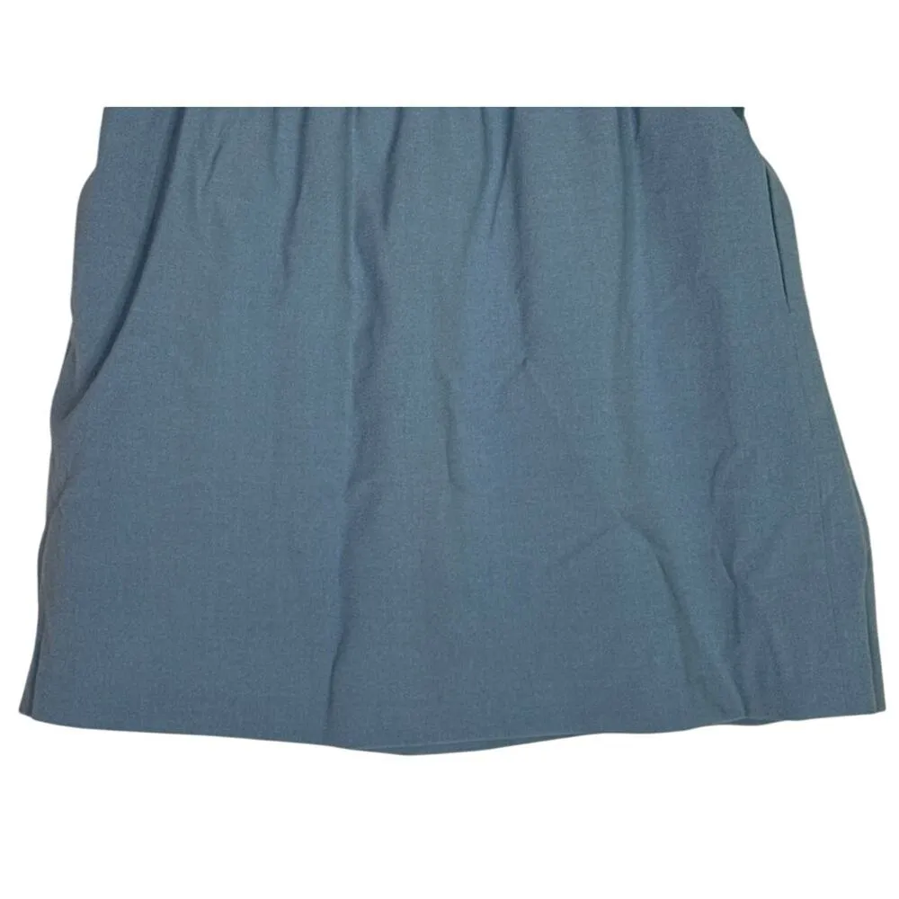 J.Crew Mercantile Paper Bag Pleated Mini Skirt A Line Pockets 2  Baby Blue #3335 - Image 3
