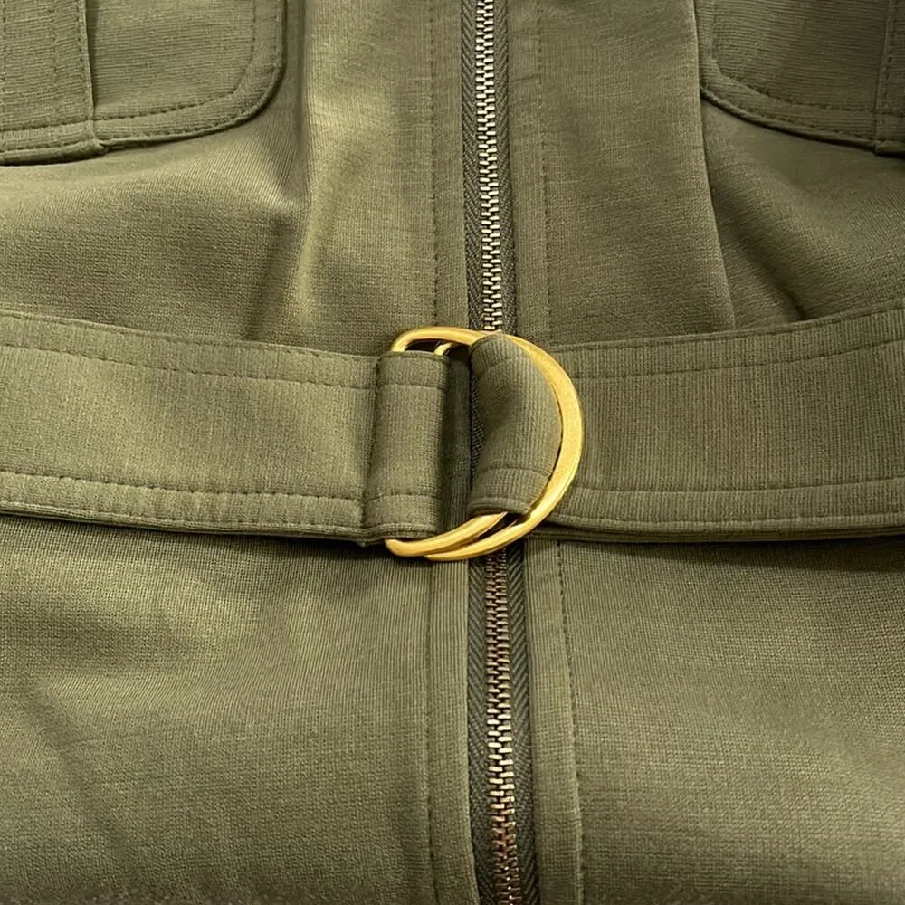 Zac & Rachel Shirt Dress Women’s Plus 22W Sage Green Heavyweight Stretch - Image 8